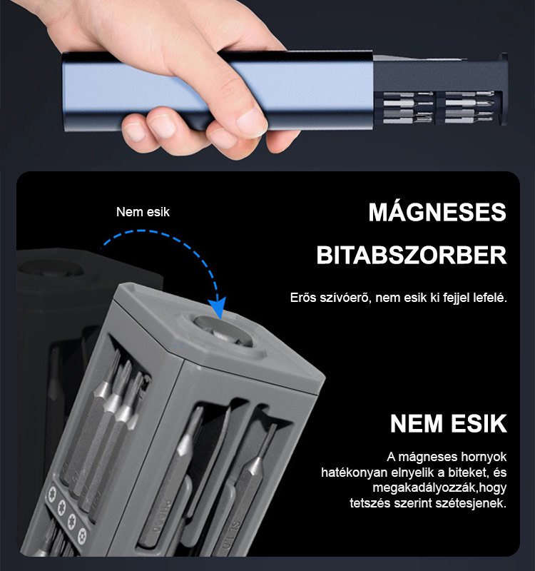 44 az 1 ben precíziós csavarhúzó készlet