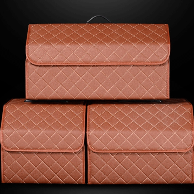 Foldable Portable Trunk Leather Organizer
