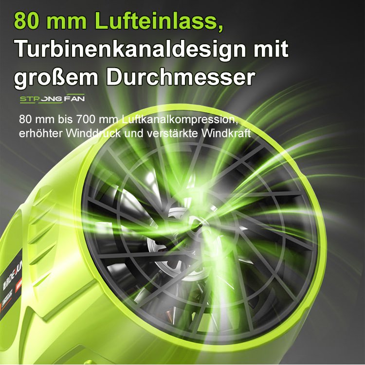 Geschwindigkeitsregelbarer Sturmgebläse Hand-Turbinengebläse