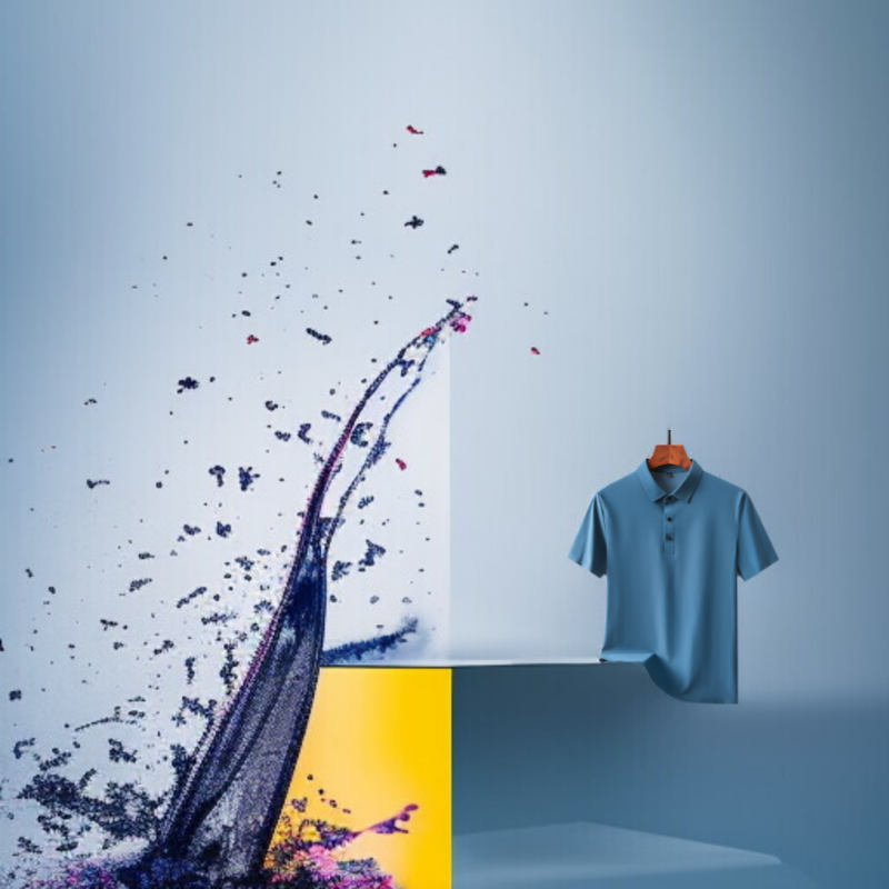 シルク メンズポロシャツ