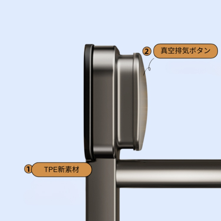 キッチンツールフック 吸盤 【360°回転可能のフック】 キッチンラック 台所ラック ABS製 強力吸着 キッチンツール収納 キッチン収納 軽量 防水防錆 壁掛け 傷つけない キッチン/バスルーム/リ