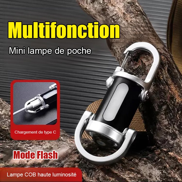 【Trois-en-un multifonctionnel】Lampe de poche SOS d'urgence