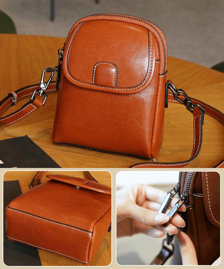 レディーススマホ用ミニバッグ，油脂が豊富で、質感に満ちている