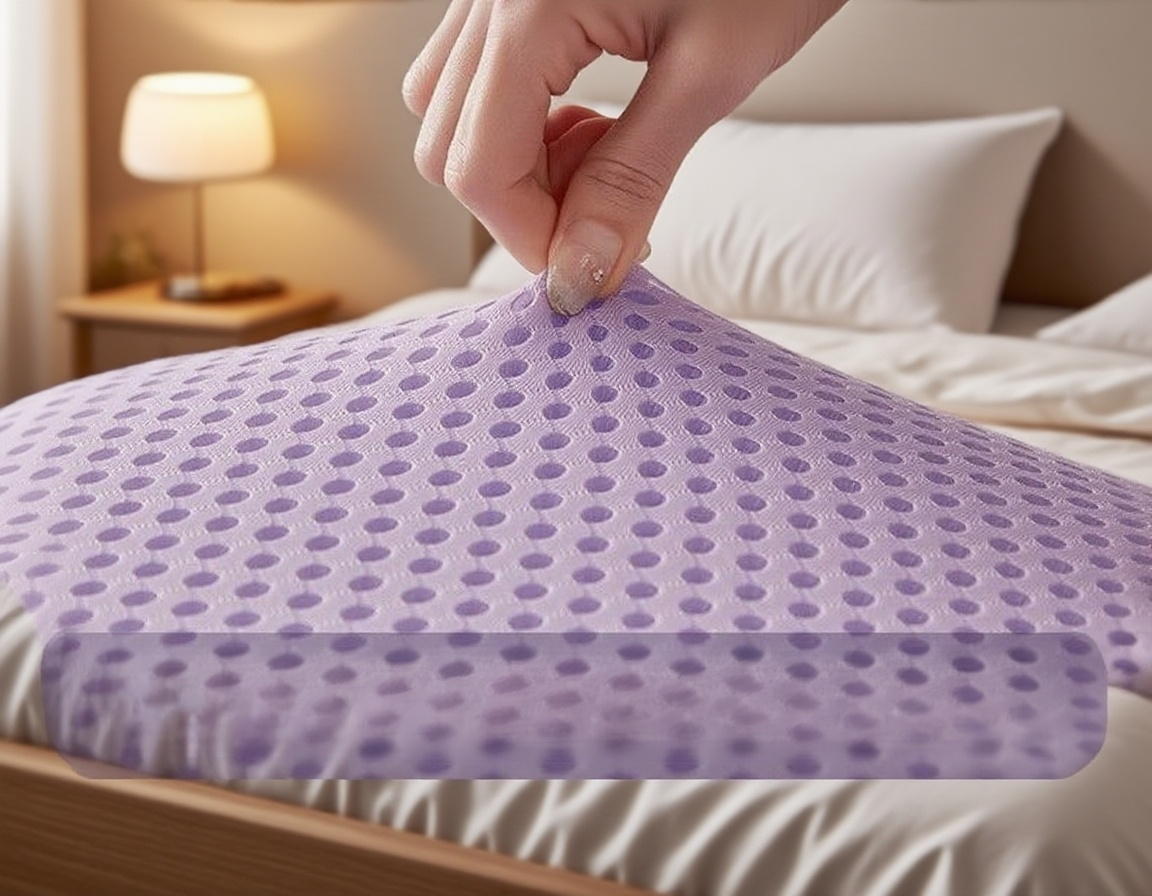Pressure-relieving gel memory foam mattress cutaway