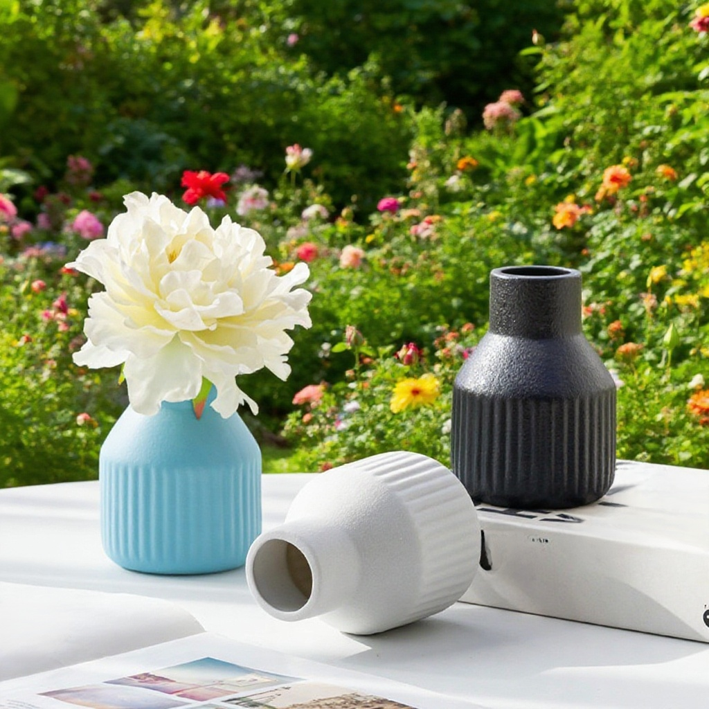 Modern matt kerámia váza különböző színekben