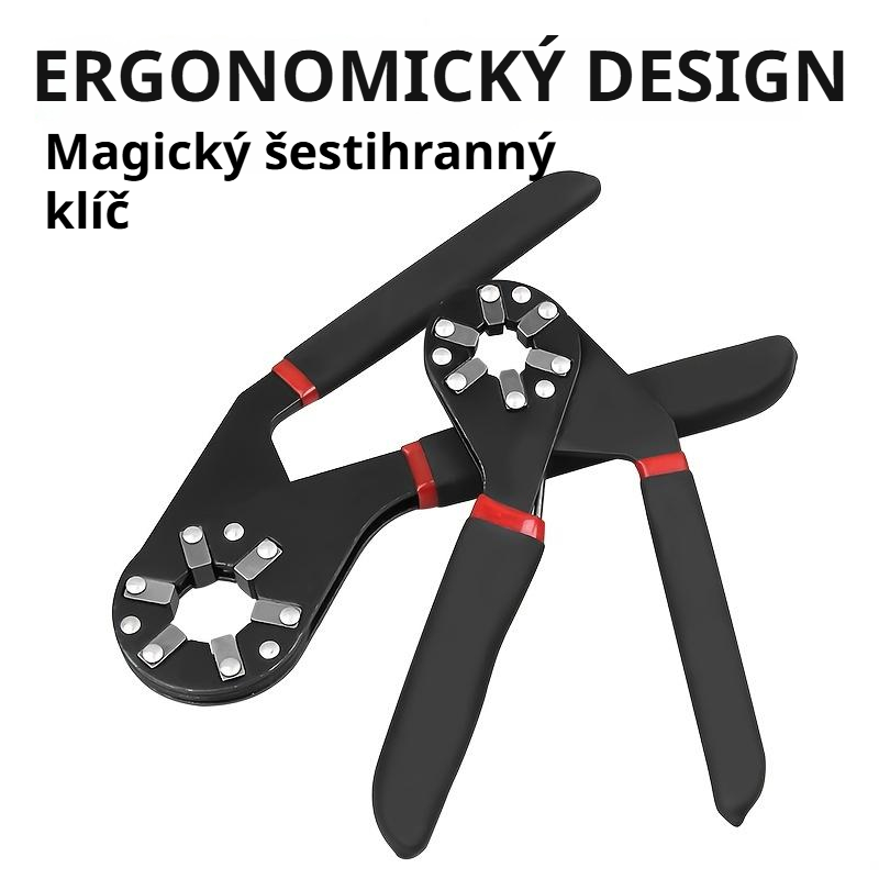 1 ks 6"/8" vnější šestihranný klíč, momentový nastavitelný klíč.