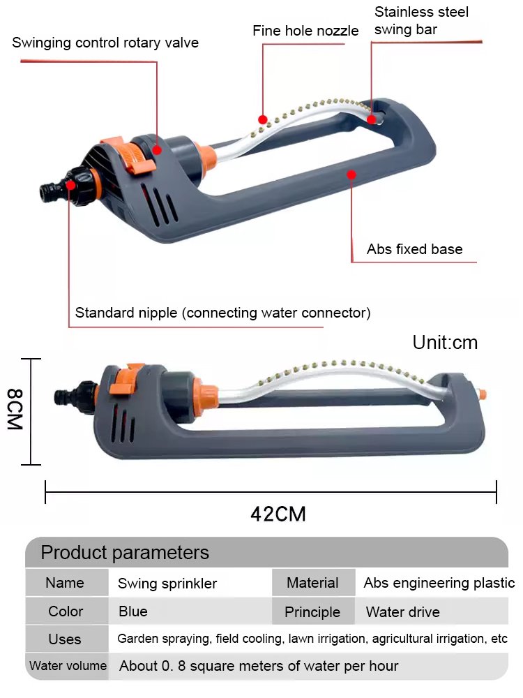 19-Hole Garden Irrigation Sprinkler