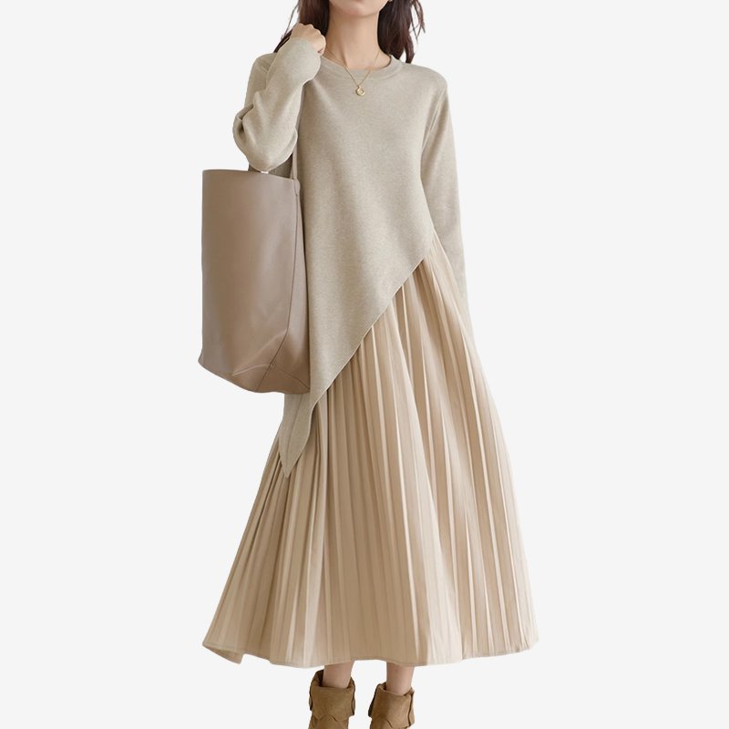 レイヤード風ドッキングワンピース