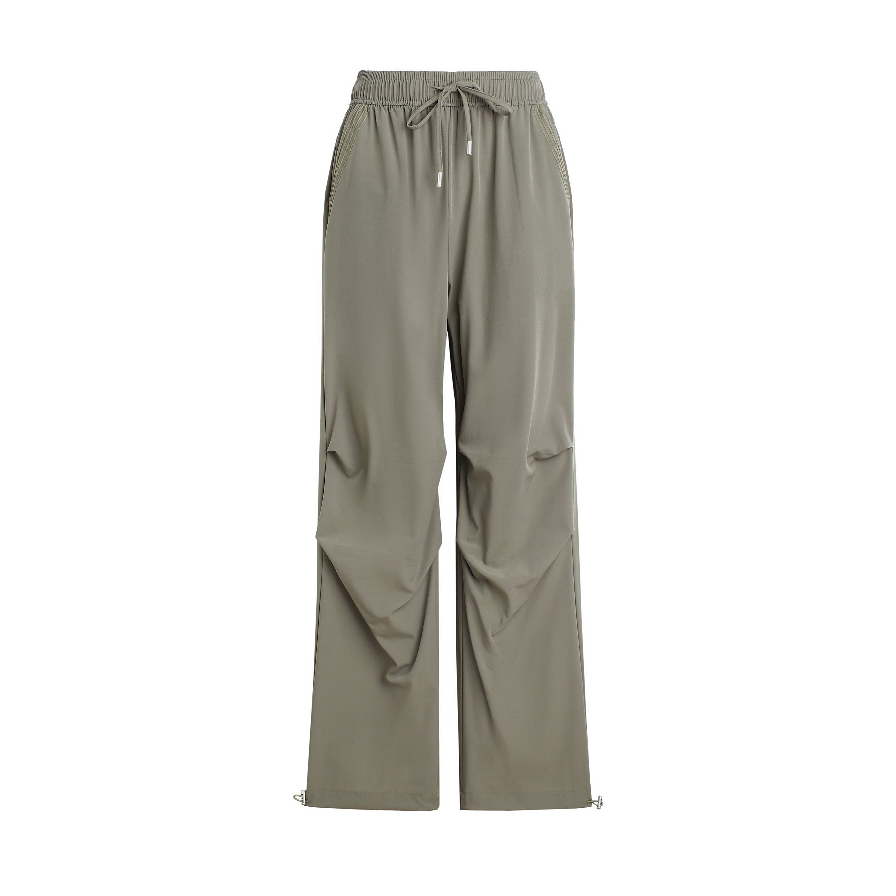 ハイウエストドレープアウトドアワイドカーゴパンツ