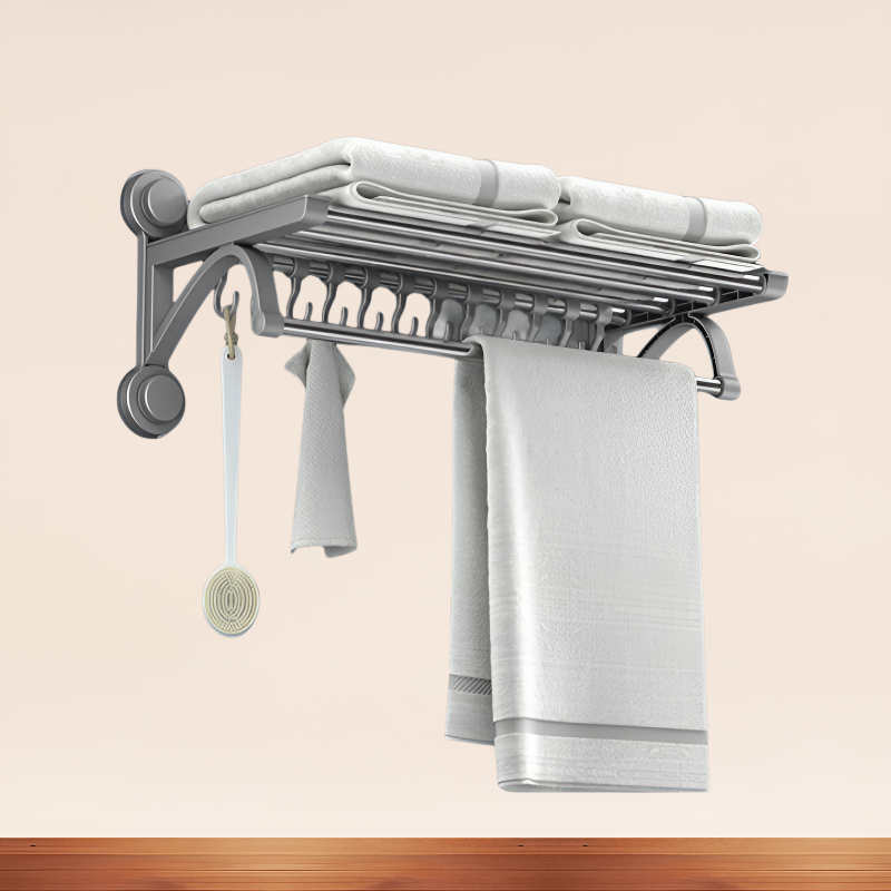 パンチングフリートイレステンレスバスローブタオルラック