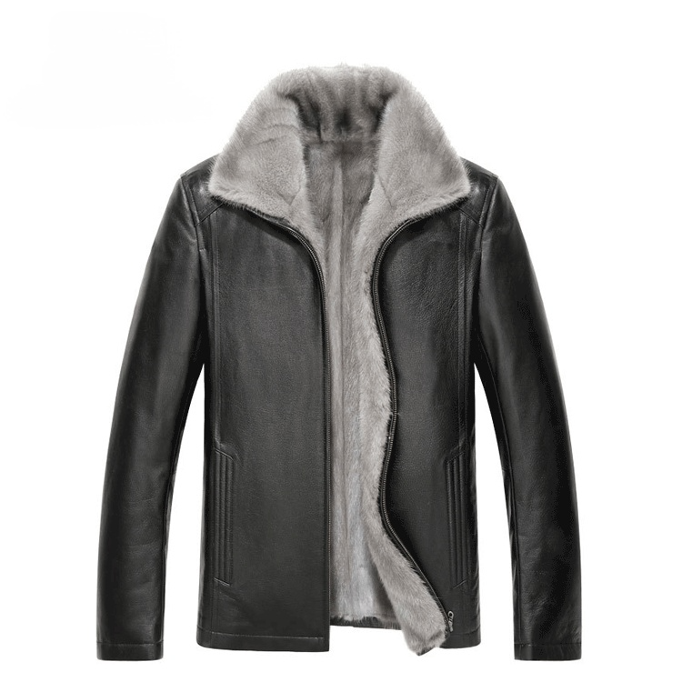 裏起毛本革ジャケット