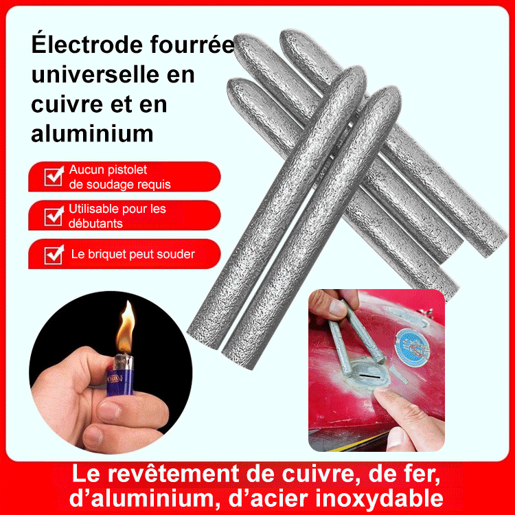 Baguettes de soudure à basse température universelles - 3000 pièces par boîte à commander