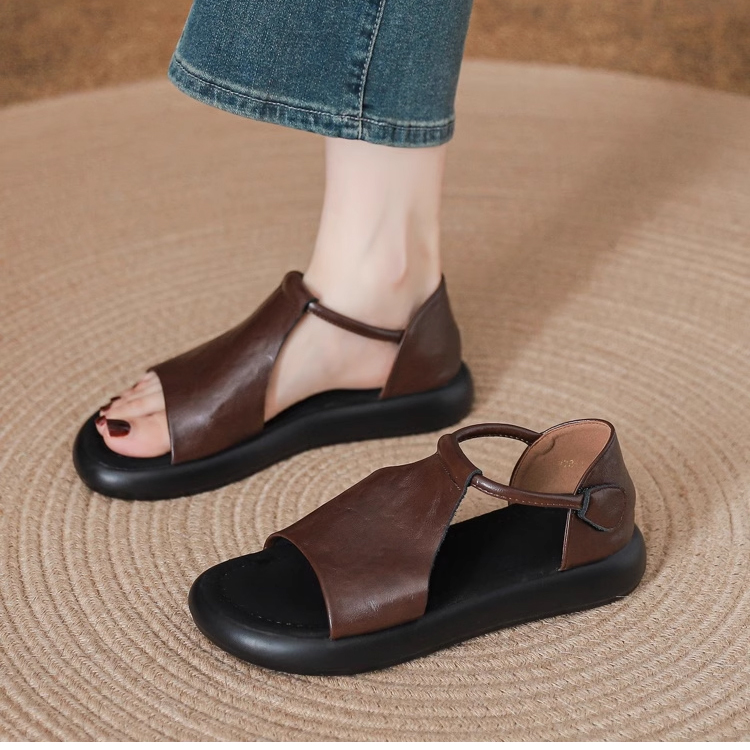 レディースソフトソールレトロサンダル