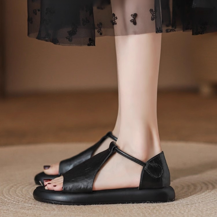 レディースソフトソールレトロサンダル