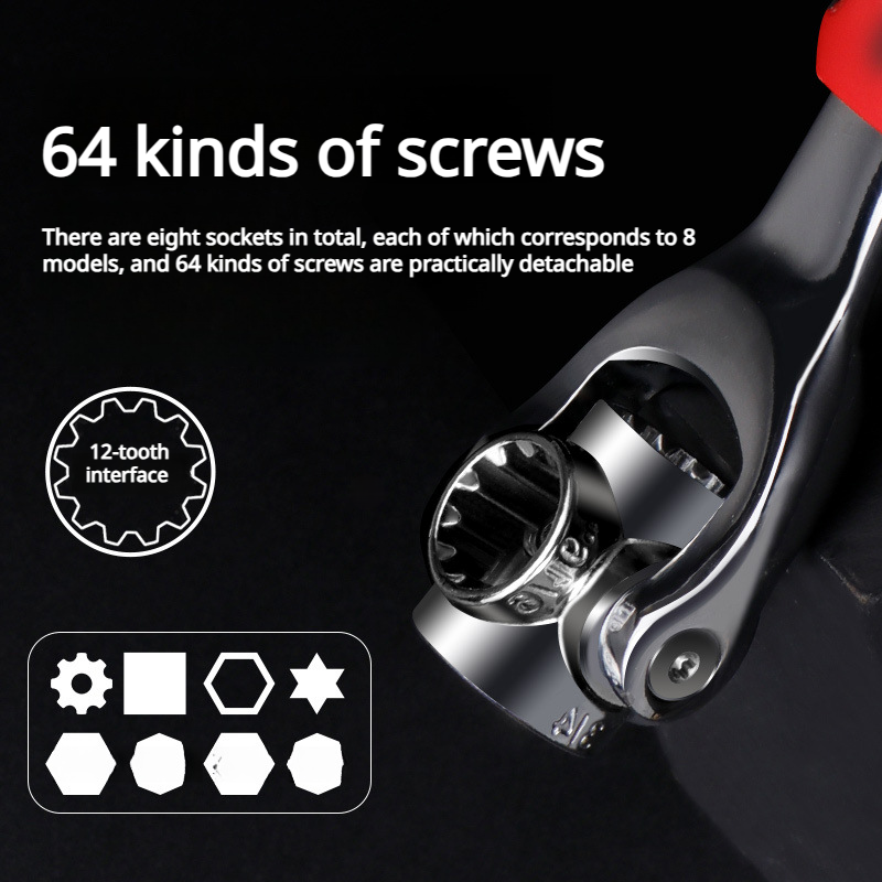 Universal MultiFunctional Magnetic Socket Wrench Maintenance