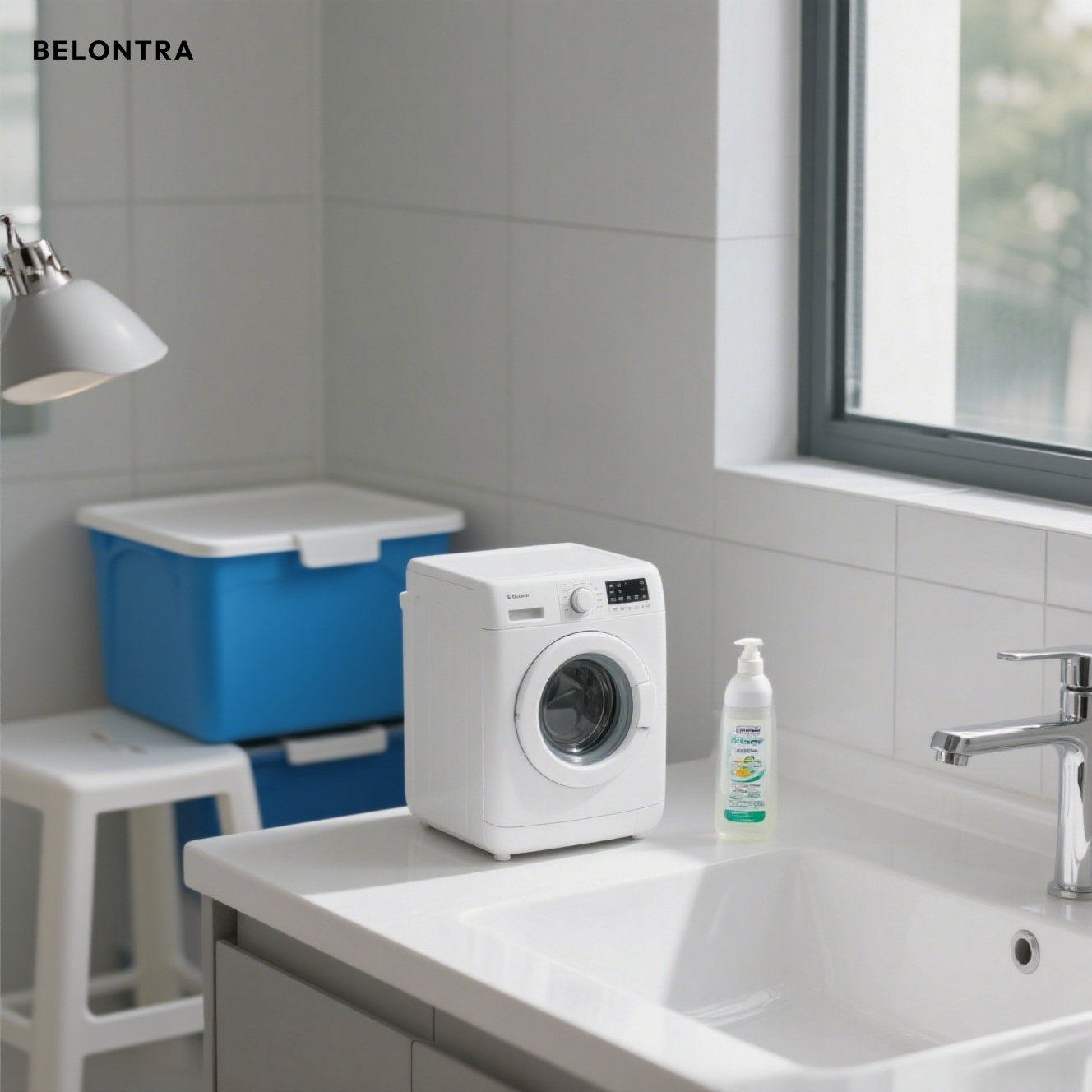 Mini pračka s pračkou a sušičkou