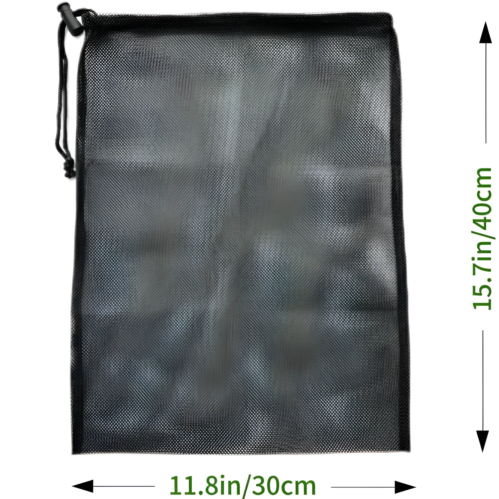 屋外用ウォーターポンプフィルターメッシュバッグ 巾着型ポリエステル製 ブラックメッシュバッグ 池ポンプ用フィルターバッグ