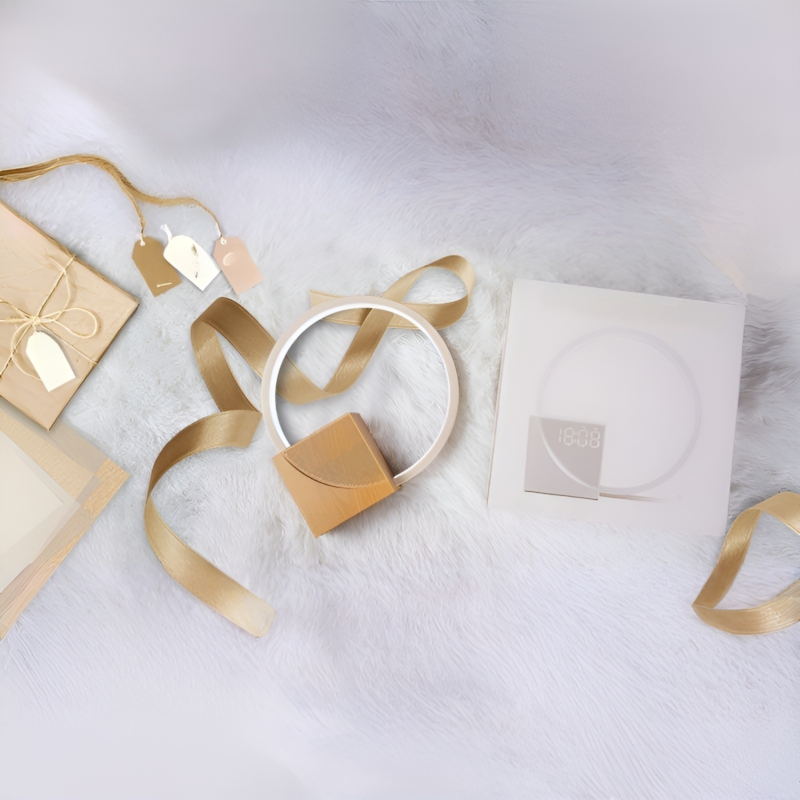 ナイトライト 間接照明 ベッドサイド目覚まし時計テーブルランプ 無段階調光スタイリッシュ 授乳ライト 明るさ3段階 タッチセンサー 屋内ランプ LEDナイトライト 自立型 睡眠補助ホワイトノイズマシン