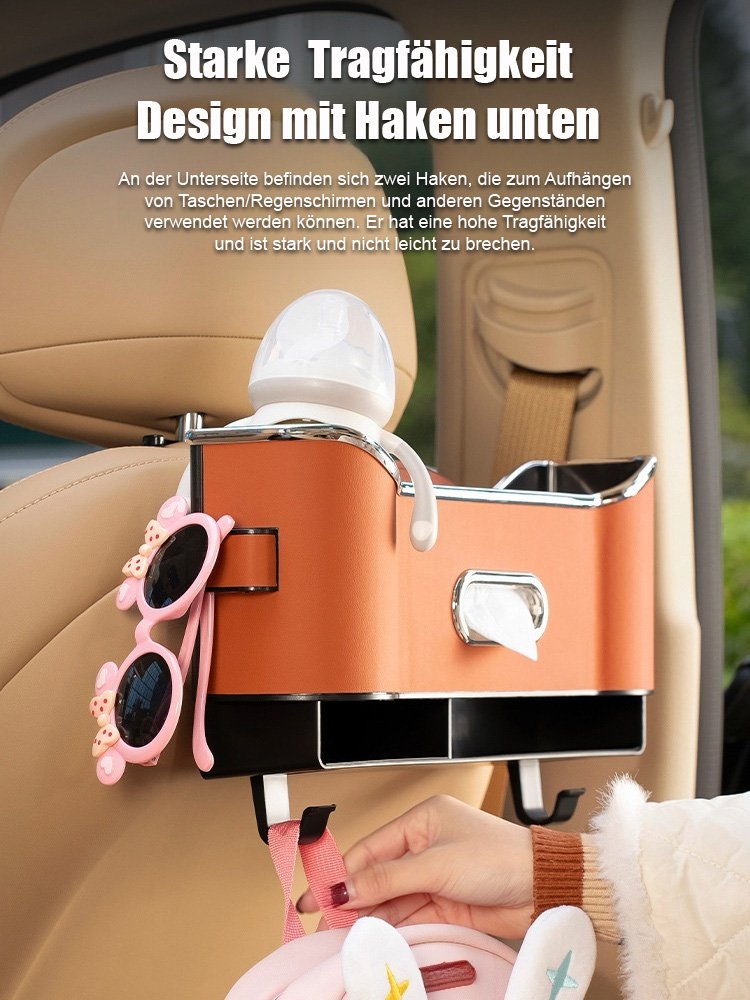 Multifunktionale Aufbewahrungsbox im Auto