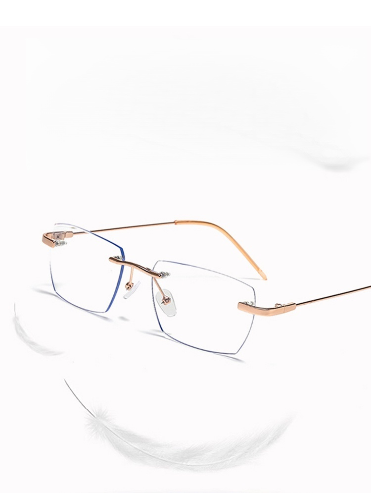 Photochrome, rahmenlose Gleitsichtbrille ohne Rand【Unisex】
