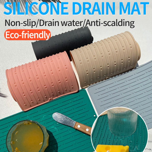 Kitchen Water Drain Non-Slip Anti-Scalding Silicone Mat