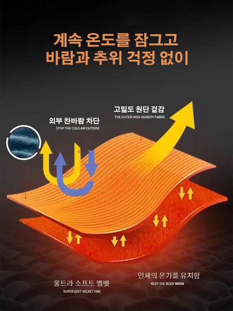 【영하 30° 도전】남성 캐주얼 코듀로이 바지, 다운보다 따뜻!