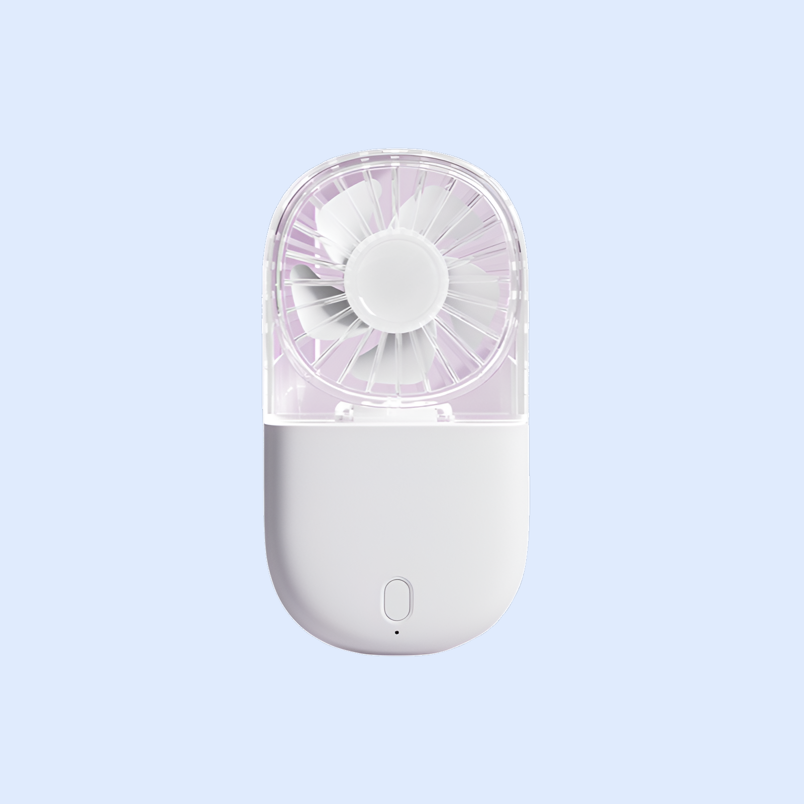 透明吊り下げネックファン、折りたたみ式、手持ち式、USB充電、屋外ポータブル、強風、卓上ミニ吊り下げネックファン