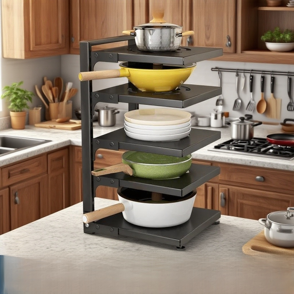 냄비걸이 조리대 스테인리스 스틸 수납장