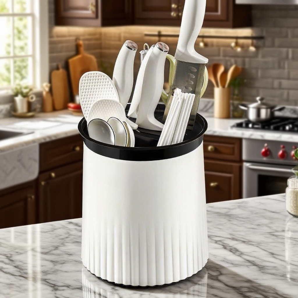 다기능 테이블 커터 회전 수납통