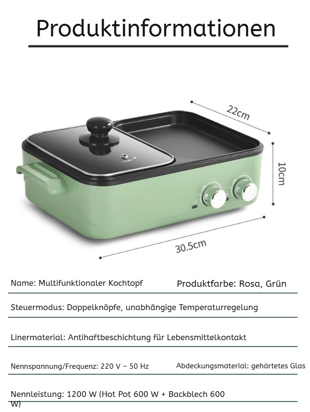 Leichter und robuster Brat- und Rösttopf
