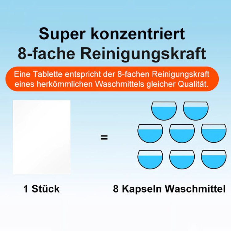 Nano-superkonzentrierte umweltfreundliche Wäschetabletten