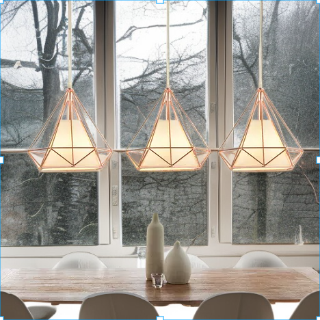 Birdcage Personalized Hanging Wire Lamp