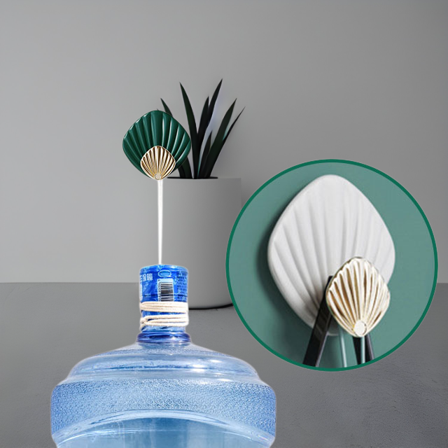 Světle luxusní bezešvý háček ve tvaru skořápky