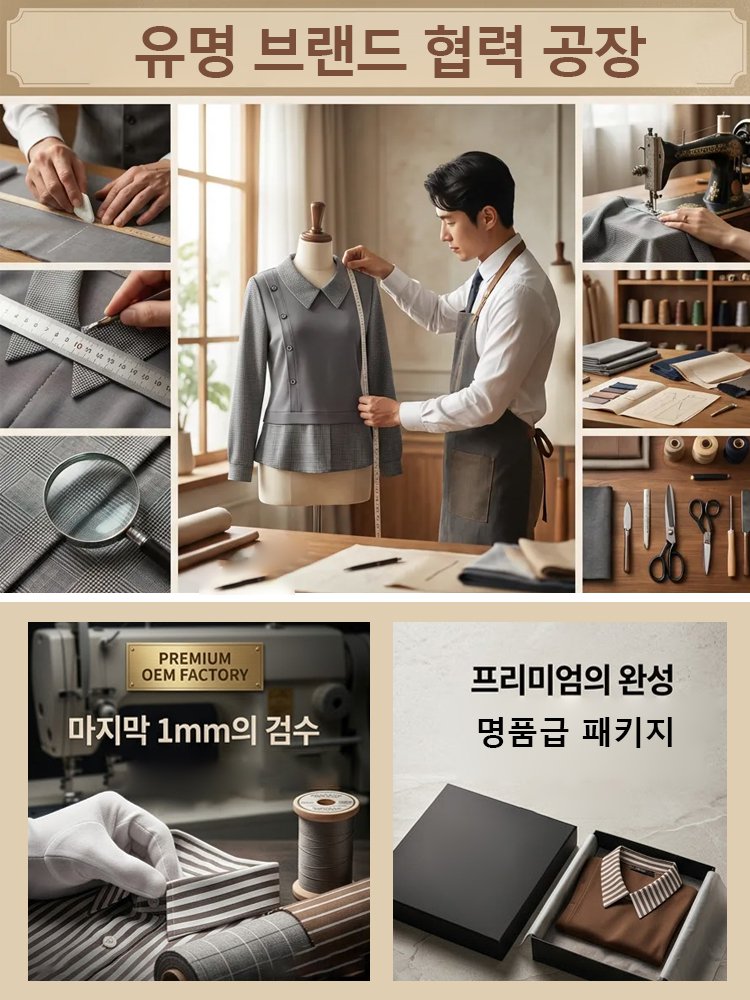 슬림핏 세련 페이크 레이어드 상의