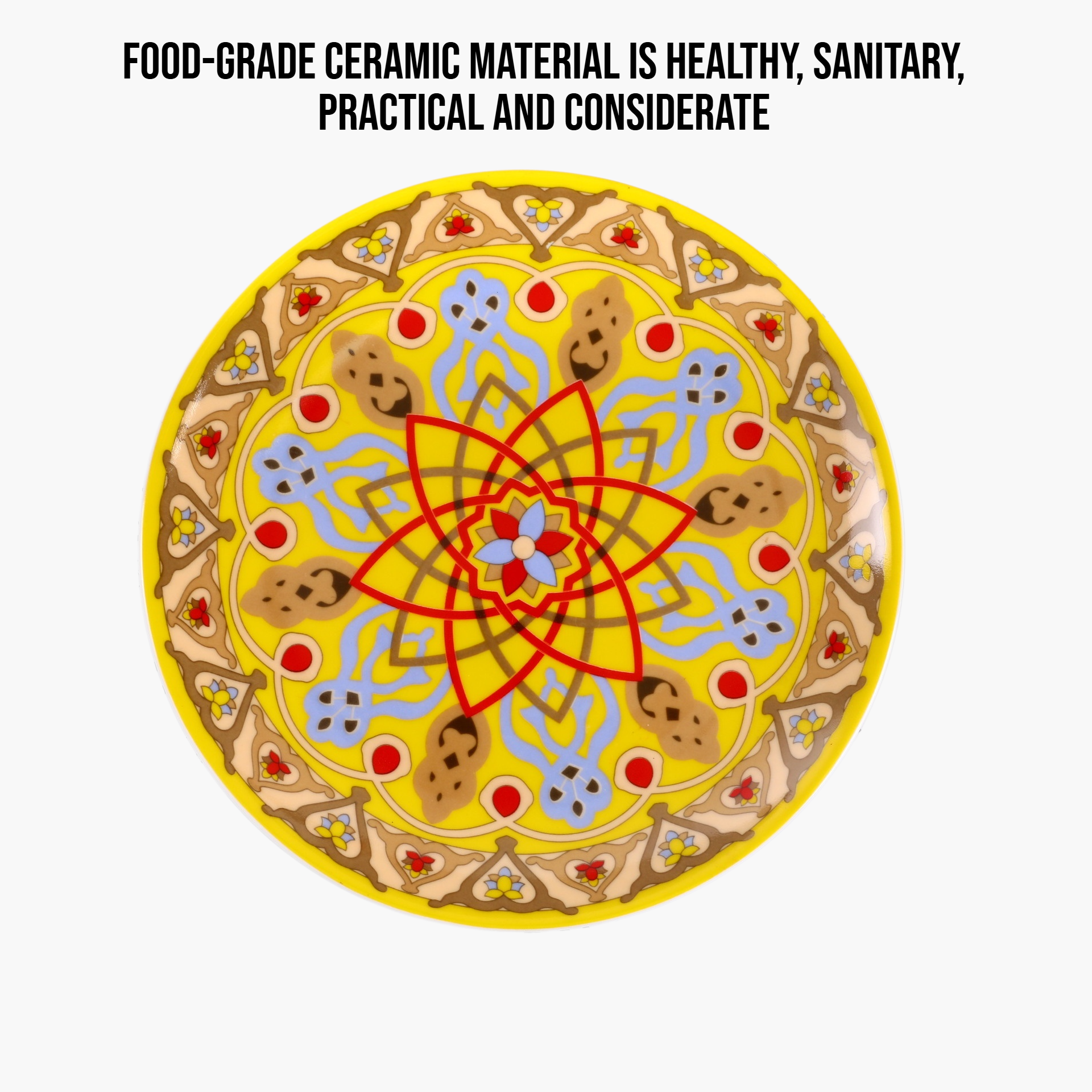 Scandinavian household ceramic flat plate European ceramic plate Ceramic tableware flat plate plate
