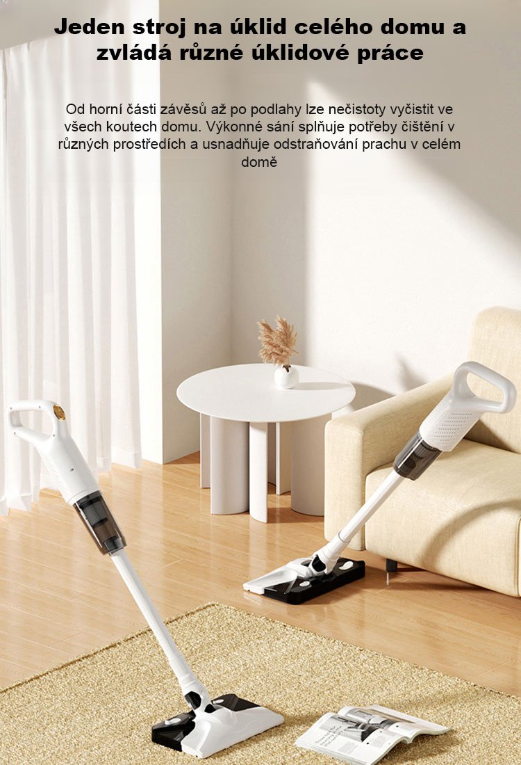 JS-【Bezdrátová integrace sání a vytírání】 stroj na odstraňování roztočů a vakuové vytírání