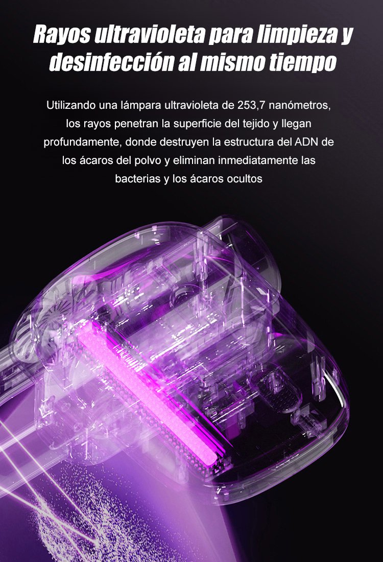  Aspiradora y trapeador de eliminación de ácaros de succión grande