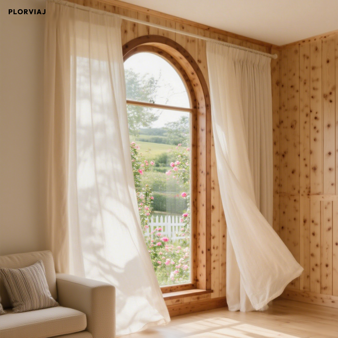 가볍고 고급스러운 고급 커튼