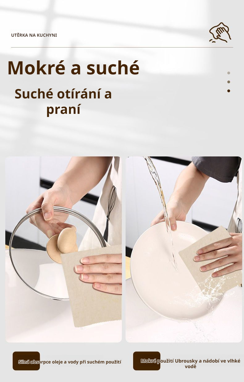 Přírodní materiál houbičky pro zdravý úklid