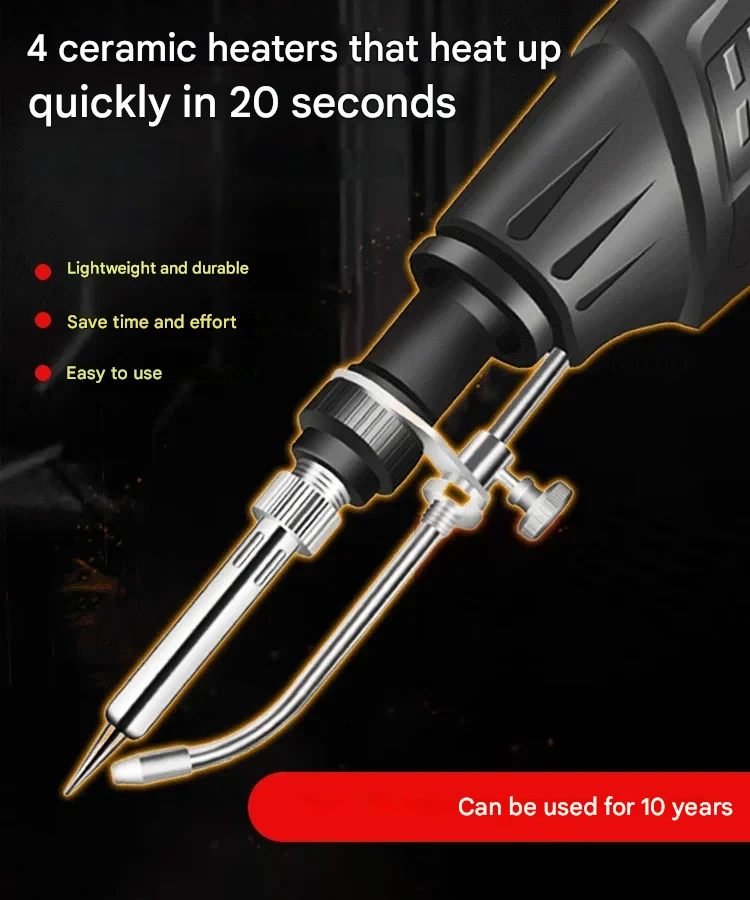 Internally heated industrial welding tools