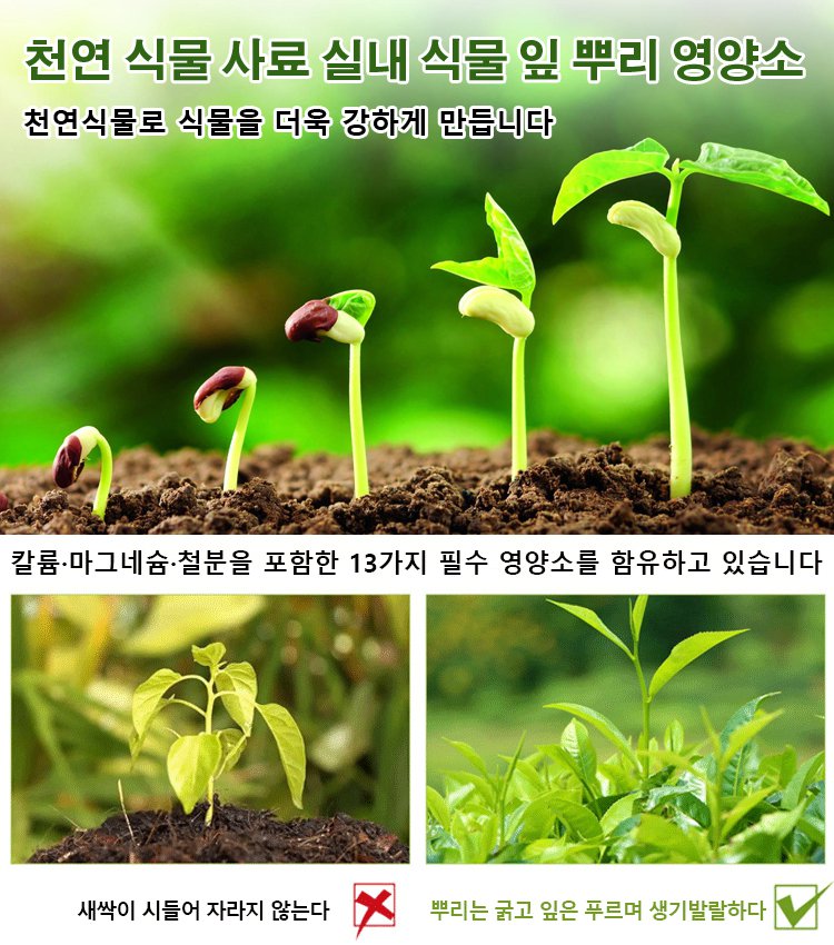 식물 뿌리 발근 비료 성장 촉진 비료