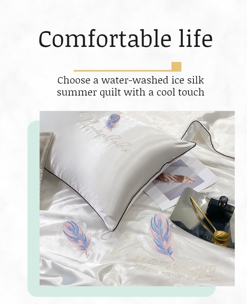 Four-piece set made of ice silk