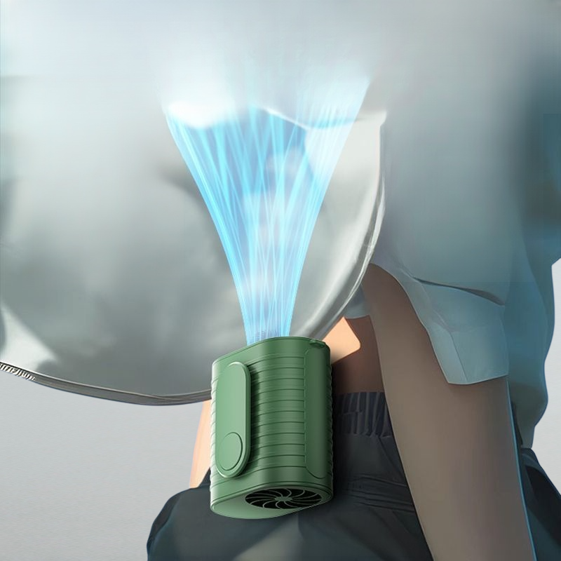 アウトドア携帯冷風腰掛けファン