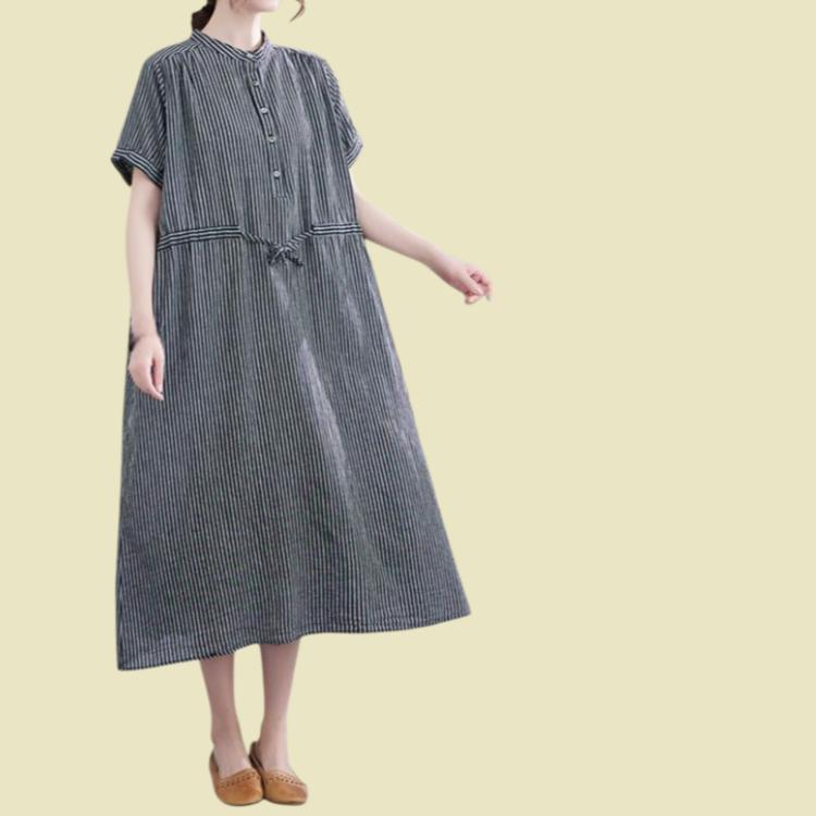 Loose casual linen dress