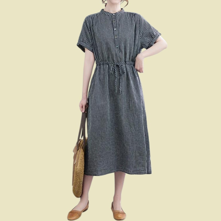 Loose casual linen dress