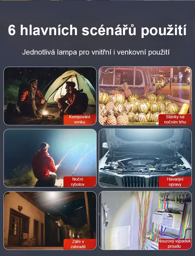 Solární nouzové osvětlení 