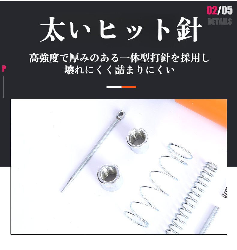 多用途で使えるミニネイルガンセット内容写真