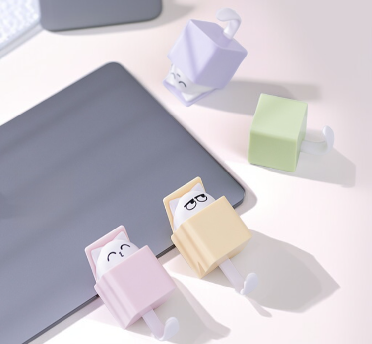 Gancho de pared resistente con forma de gato