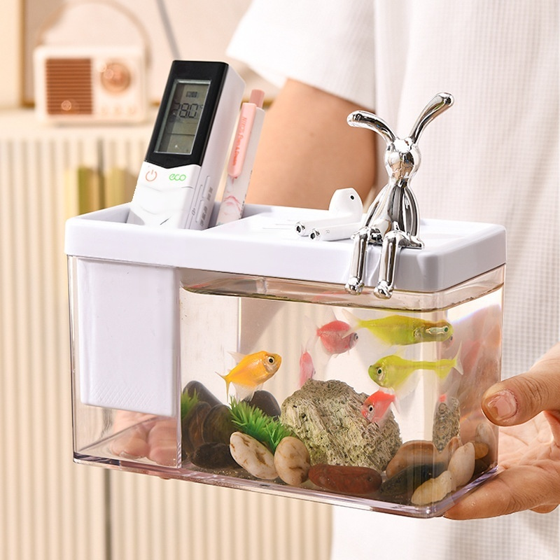 Mini Ultra-clear Glass Fish Tank for Living Room