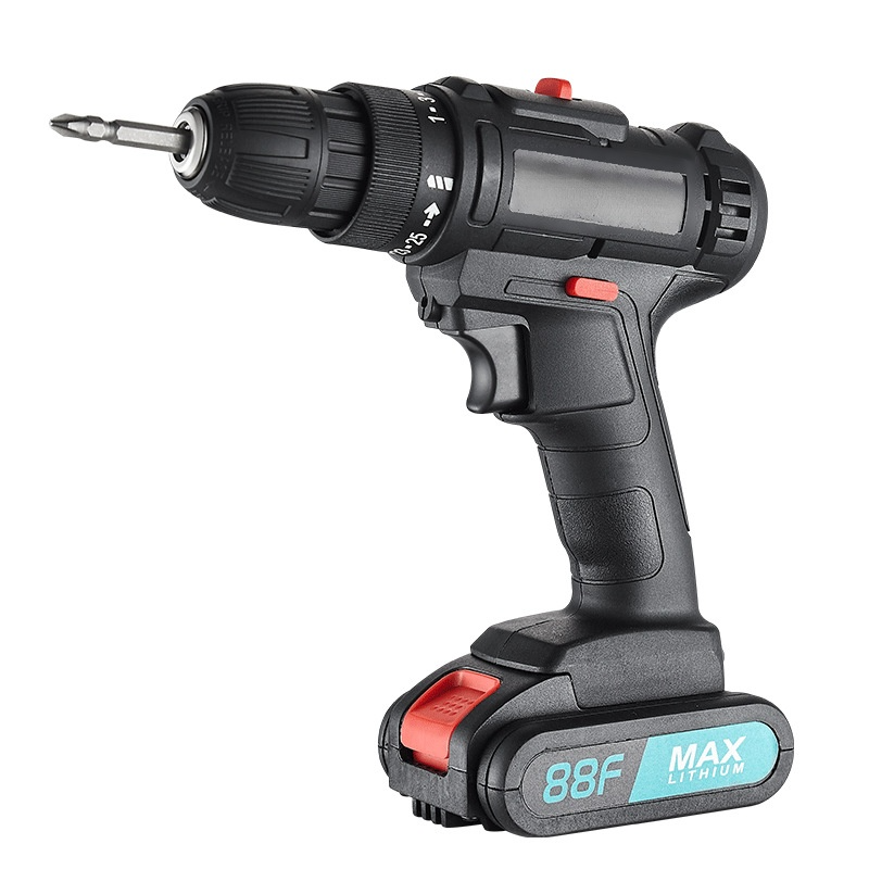 Multifunctional household electric screwdriver dual speed rechargeable drill pistol drill